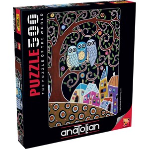 Anatolian (3605) - Karla Gerard: "Three Owls" - 500 pieces puzzle