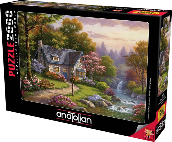 Anatolian (3940) - Sung Kim: "Stonybrook Falls Cottage" - 2000 pieces puzzle