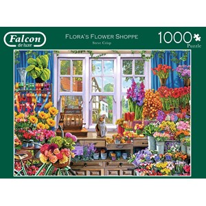 Falcon (11196) - "Floras Flower Shoppe" - 1000 pieces puzzle