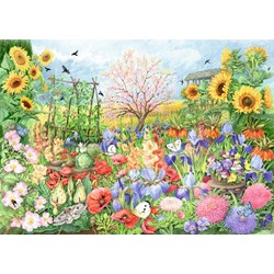 Falcon (11224) - Anne Searle: "The Sunflower Garden" - 1000 pieces puzzle