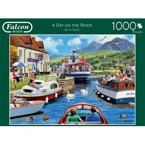 Falcon (11241) - Kevin Walsh: "A Day on The River" - 1000 pieces puzzle