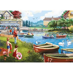 Falcon (11252) - Alla Badsar: "The Boating Lake" - 1000 pieces puzzle