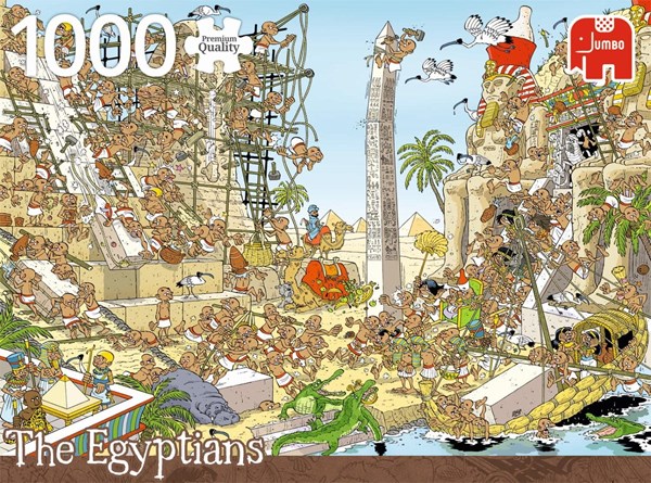 Jumbo (18512) - "The Egyptians" - 1000 pieces puzzle