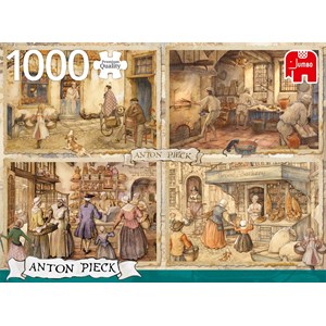 Jumbo (18818) - Anton Pieck: "Bakers from 19th" - 1000 pieces puzzle