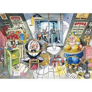 Jumbo (19168) - "Wasgij Mystery 3, Drama at The Opera!" - 1000 pieces puzzle