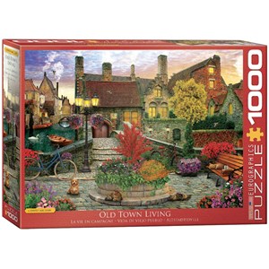 Eurographics (6000-5531) - David McLean: "Old Town Living" - 1000 pieces puzzle