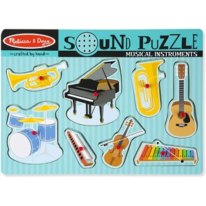 Melissa and Doug (10732) - "Musical Instruments, Sound Puzzle" - 7 pieces puzzle