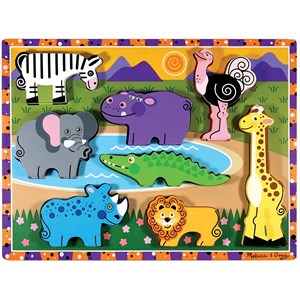 Melissa and Doug (13722) - "Safari" - 8 pieces puzzle