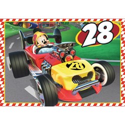 Jumbo (19669) - "Disney, Mickey and the Roadster Racers" - 12 20 30 36 pieces puzzle