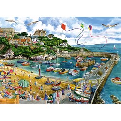 Falcon (11290) - Fiona Osbaldstone: "Newquay Harbour" - 1000 pieces puzzle