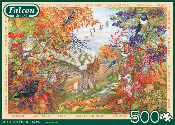 Falcon (11270) - Anne Searle: "Autumn Hedgerow" - 500 pieces puzzle