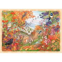 Falcon (11270) - Anne Searle: "Autumn Hedgerow" - 500 pieces puzzle