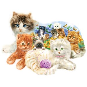 SunsOut (95958) - Greg Giordano: "A Litter of Kittens" - 1000 pieces puzzle