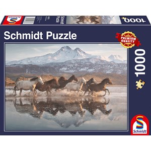 Schmidt Spiele (58376) - "Horses in Cappadocia" - 1000 pieces puzzle
