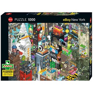 Heye (29914) - eBoy: "New York Quest" - 1000 pieces puzzle