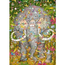 Heye (29921) - Marino Degano: "Elephant’s Life" - 1000 pieces puzzle
