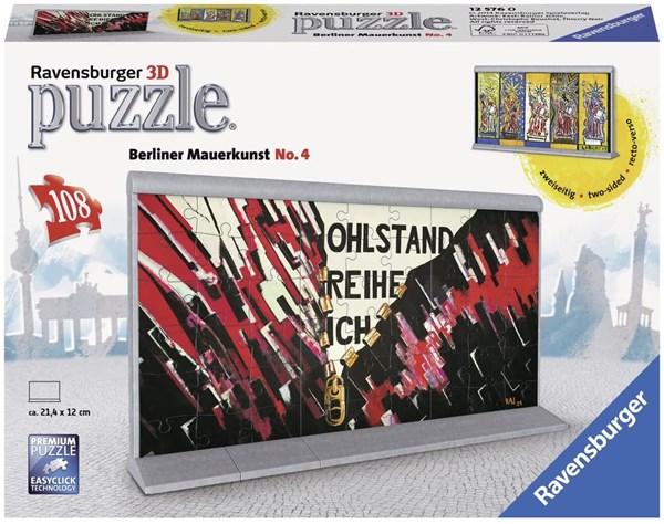 Ravensburger (12576) - "Berlin Wall Art No. 4" - 108 pieces puzzle