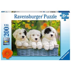 Ravensburger (12765) - "Cuddly Puppies" - 200 pieces puzzle
