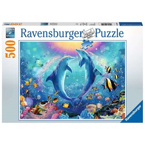 Ravensburger (14811) - "Dolphins" - 500 pieces puzzle