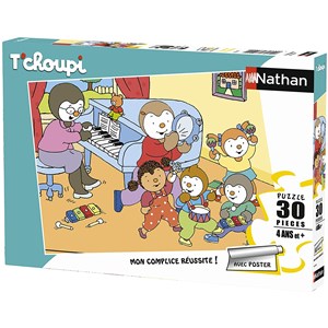 Nathan (86368) - "T'choupi" - 30 pieces puzzle