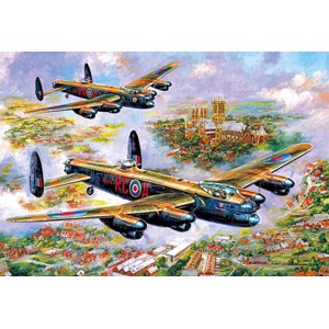 Gibsons (G3113) - Jim Mitchell: "Lancasters Over Lincoln" - 500 pieces puzzle