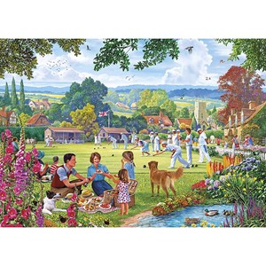Gibsons (G3125) - Steve Crisp: "Bowling by the Brook" - 500 pieces puzzle