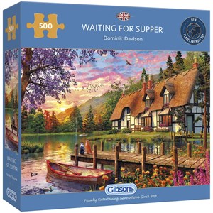 Gibsons (G3128) - Dominic Davison: "Waiting for Supper" - 500 pieces puzzle