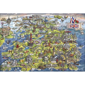 Gibsons (G3430) - "Beautiful Britain" - 500 pieces puzzle