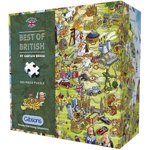 Gibsons (G3431) - Hartwig Braun: "Best of British" - 500 pieces puzzle