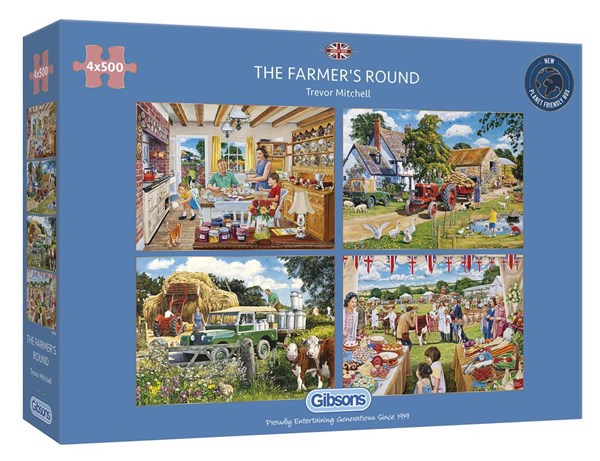 Gibsons (G5055) - Trevor Mitchell: "The Farmer's Round" - 500 pieces puzzle