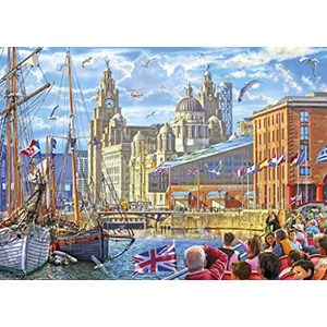 Gibsons (G6298) - Steve Crisp: "Albert Dock, Liverpool" - 1000 pieces puzzle