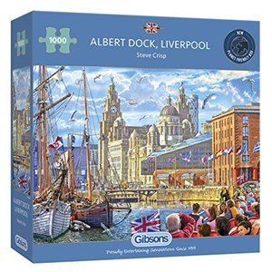 Gibsons (G6298) - Steve Crisp: "Albert Dock, Liverpool" - 1000 pieces puzzle