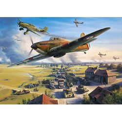 Gibsons (G6299) - Nicolas Trudgian: "Road to Dunkirk" - 1000 pieces puzzle