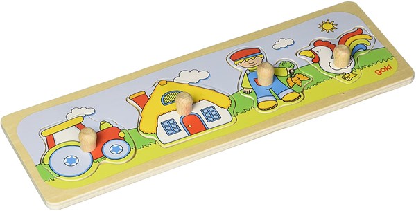 Goki (57493) - "A Visit to The Farm" - 4 pieces puzzle