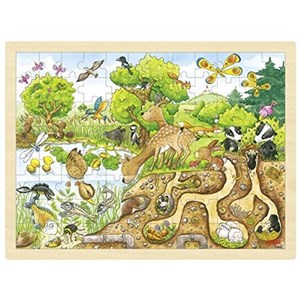 Goki (57582) - "Exploring Nature" - 96 pieces puzzle