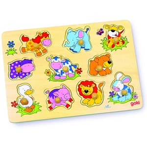 Goki (57838) - "Baby Animals" - 10 pieces puzzle