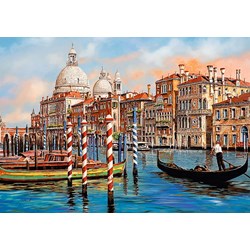 Trefl (10460) - "Afternoon in Venice, Canal Grande" - 1000 pieces puzzle