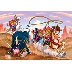 Eurographics (6100-0649) - "Cowgirls" - 100 pieces puzzle