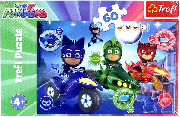 Trefl (17324) - "PJ Masks" - 60 pieces puzzle
