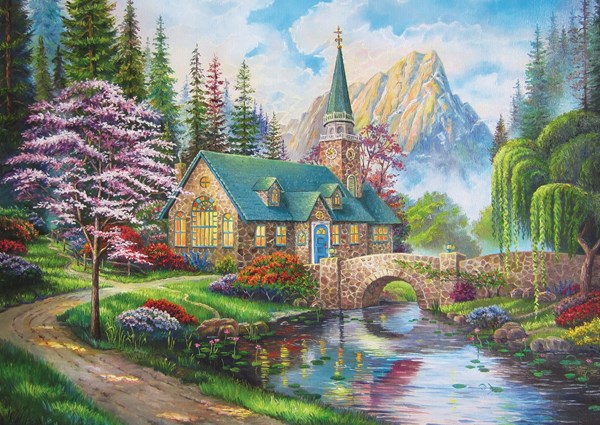 Trefl (37327) - "Forest retreat" - 500 pieces puzzle