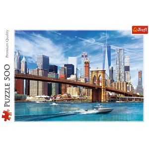 Trefl (37331) - "View of New York" - 500 pieces puzzle