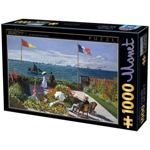 D-Toys (67548-7) - Claude Monet: "Garden at Sainte-Adresse" - 1000 pieces puzzle