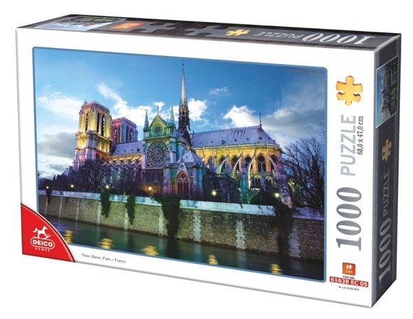 D-Toys (75772-02) - "Notre Dame de Paris, France" - 1000 pieces puzzle