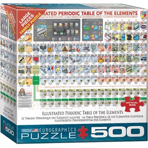 Eurographics (6500-5355) - "Illustrated Periodic Table of The Elements" - 500 pieces puzzle