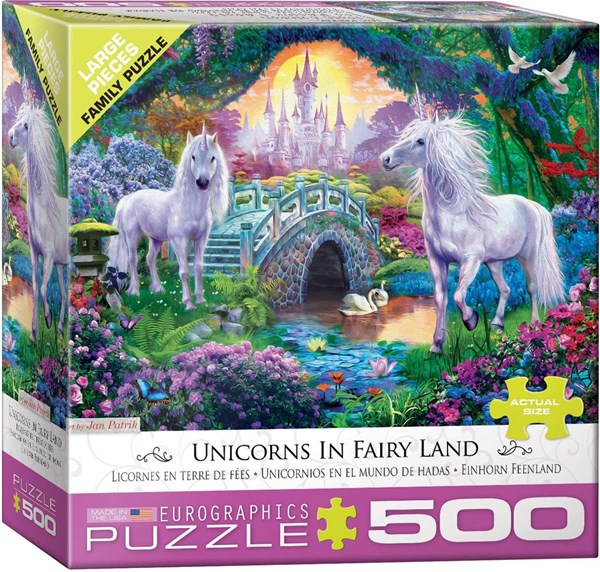 Eurographics (6500-5363) - "Unicorn Fairy Land" - 500 pieces puzzle