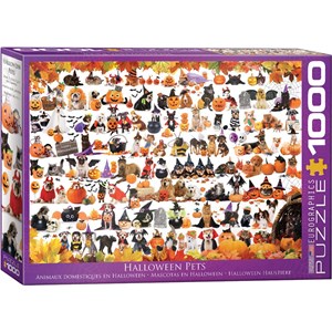 Eurographics (6000-5416) - "Halloween Puppies and Kittens" - 1000 pieces puzzle