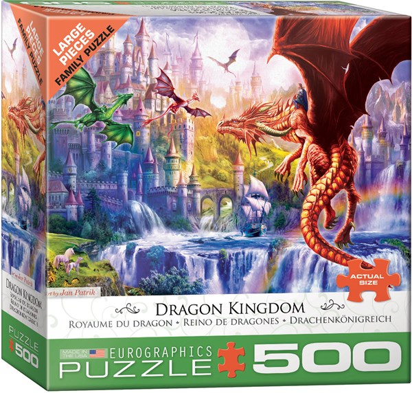 Eurographics (6500-5362) - "Dragon Kingdom" - 500 pieces puzzle