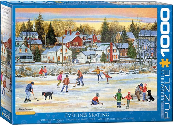 Eurographics (6000-5439) - Patricia Bourque: "Evening Skating" - 1000 pieces puzzle