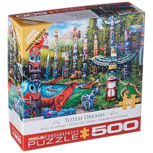 Eurographics (6500-5361) - Jason Taylor: "Totem Dreams" - 500 pieces puzzle