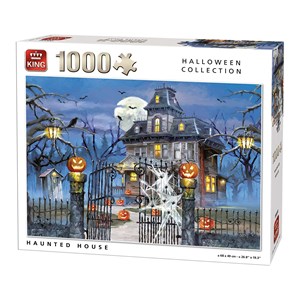 King International (05723) - "Halloween Haunted House" - 1000 pieces puzzle